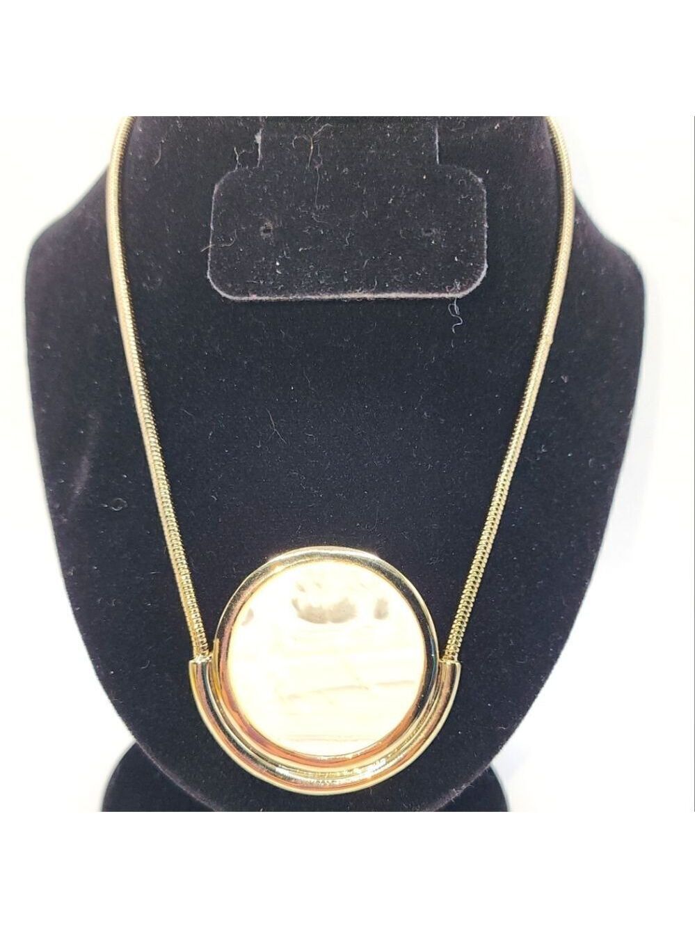H by Halston 36" Round Pendant Necklace with Snake Chain NWOT